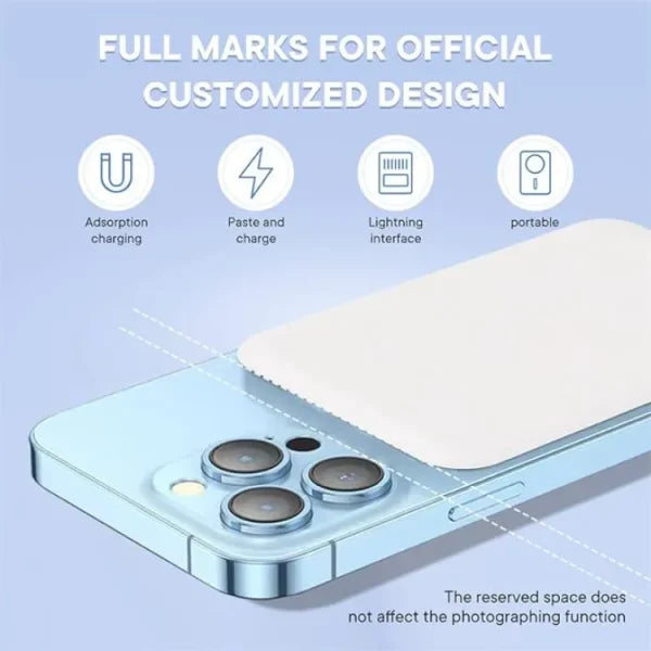 Apple MagSafe Wireless Power Bank 5000mAh – Magnetic Portable Battery Charger for iPhone 12/13/14 Series