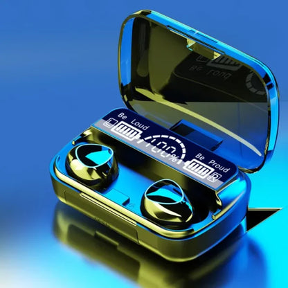 M10 Wireless Bluetooth Earbuds with LED Display | Long Battery TWS Earphones in Pakistan