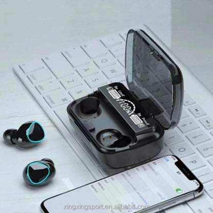 M10 Wireless Bluetooth Earbuds with LED Display | Long Battery TWS Earphones in Pakistan