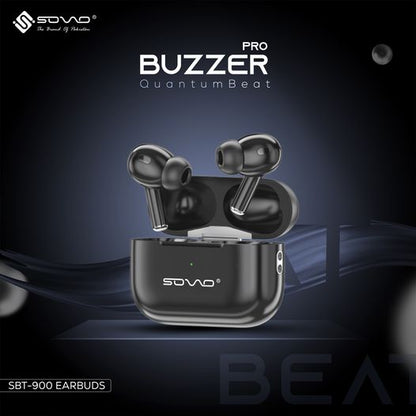 Sovo Buzzer Pro SBT-900 Earbuds – QuantumBeat Sound with Noise Cancellation | Wireless Earbuds in Pakistan