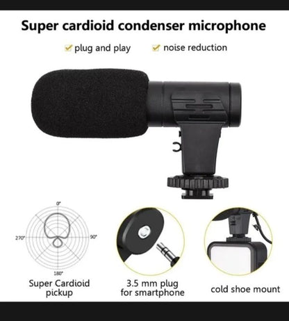 Vlogger Kit in Pakistan | Mobile Vlogging Kit with Microphone, LED Light, Tripod & Remote