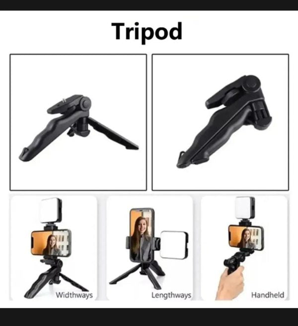 Vlogger Kit in Pakistan | Mobile Vlogging Kit with Microphone, LED Light, Tripod & Remote